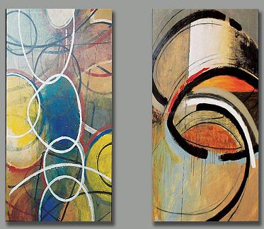 Dafen Oil Painting on canvas abstract-set163